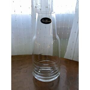 Crystal Carafe Decanter Wine Luigi Bormioli Glass Parma Italy  New Vase